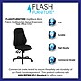 Flash Furniture Hughes Armless Ergonomic Fabric Swivel High Back Task Office Chair, Black (BT90297H)~#|#~sp82713220_sc7