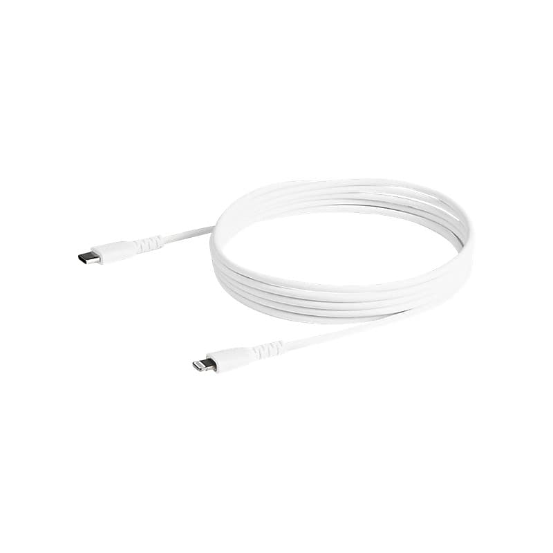 StarTech Lightning USB Cable for iPhone/iPad/iPod Touch, White (RUSBCLTMM2MW) image 1