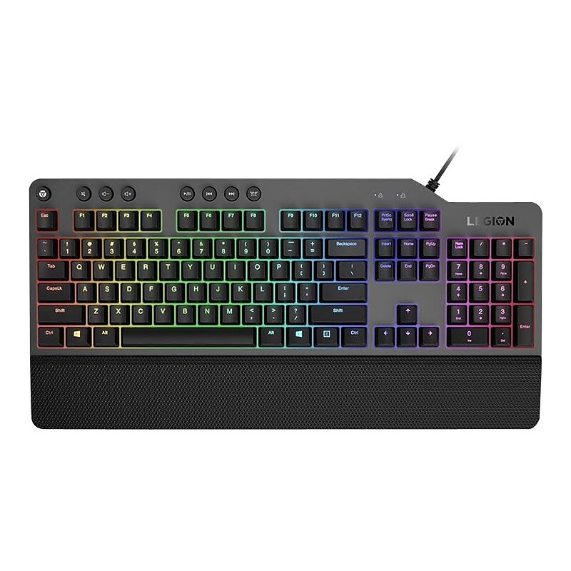 Lenovo Legion K500 Gaming Keyboard, Iron Gray/Black (GY40T26478) image 1