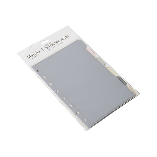 Shop Staples for Martha Stewart Discbound Blank Plastic Divider, 6Tab