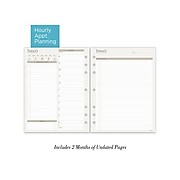 Undated AT-A-GLANCE 8.5" x 11" Daily Refill, White, Each (038-225)