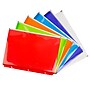JAM Paper Plastic 3 Hole Punch Binder Envelopes with Zip Closure, Letter Booklet, 9.75 x 13, Assorted, 6/Pack (218ZB1ASRTD)~#|#~sp82921113_sc7
