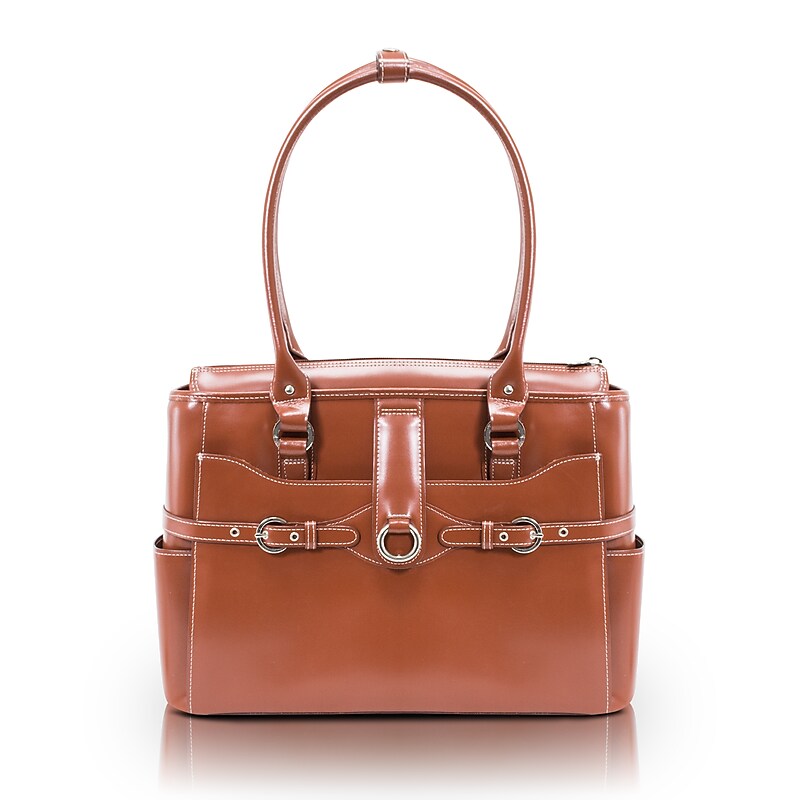 McKlein WILLOW SPRINGS W Series Laptop Briefcase, Brown Genuine Leather (96564) image 1