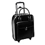 McKlein UPTOWN L Series Leather Briefcase, Laptop Compatible, Rolling, Black (97695)~#|#~sp82922368_sc7