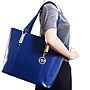 McKlein Savarna Genuine Leather Tote Bag, Navy (97577)~#|#~sp82922468_sc7