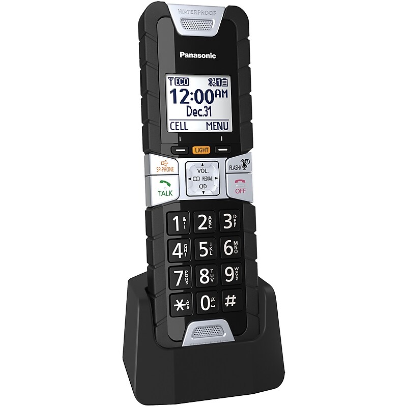 Panasonic Extra Rugged Single Line Telephone, Black (PANKXTGTA61B) image 1