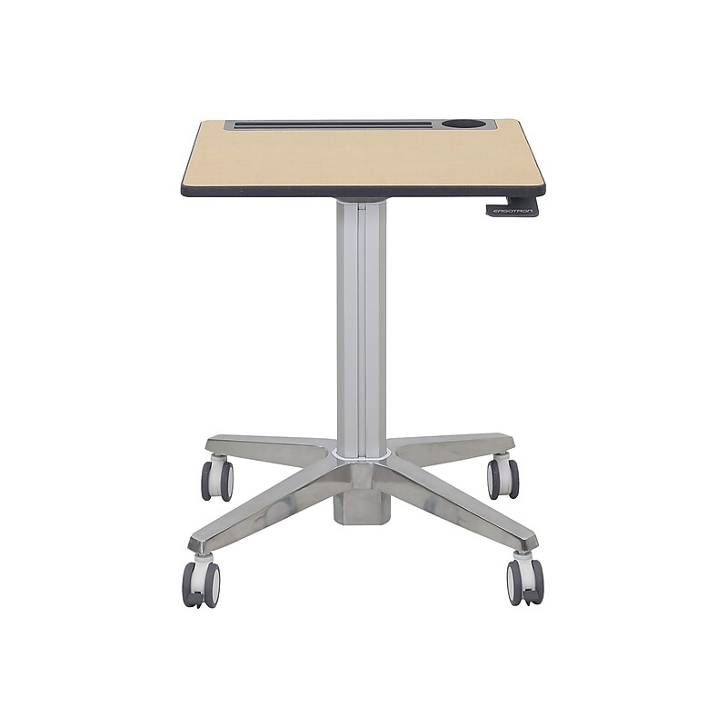 Ergotron 29"-45" Adjustable Desk, Maple/Silver (24-811-F13) image 1