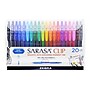 Zebra Sarasa Clip Retractable Gel Pen, Fine Point, 0.5mm, Assorted Ink, 20 Pack (47220)~#|#~sp83025569_sc7