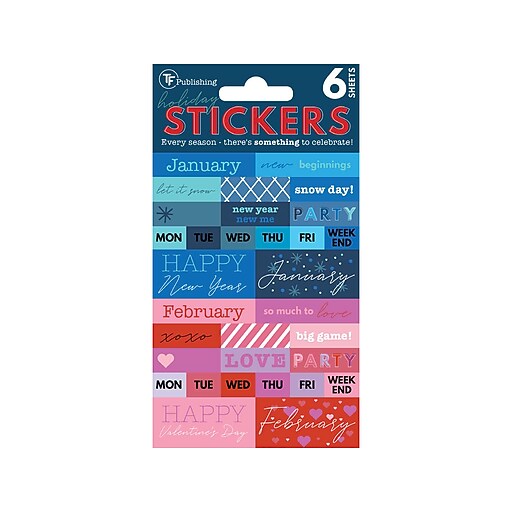 Shop Staples for TF Publishing Seasonal Stickers, Multicolor, 192/Pack