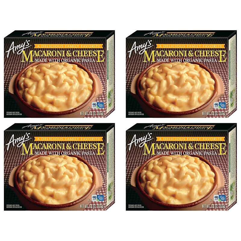 Amy's Cheese Macaroni & Cheese, 9 oz., 4/Pack (903-00144) image 1