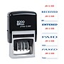 2000 Plus Printer S 260 Faxed, Paid, Received, Entered Rectangle Date Stamps, Blue and Red Ink (065005)~#|#~sp83452145_sc7