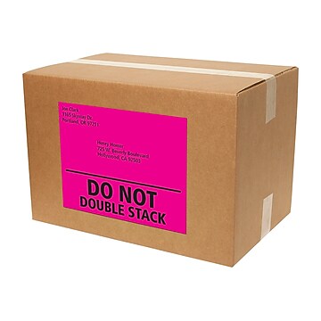 Avery Neon Laser Shipping Labels, 8 1/2" x 11", Assorted Colors, 1 Labels/Sheet, 15 Sheets/Pack (5975)