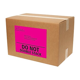 Avery Laser Shipping Labels, 8-1/2" x 11", Assorted Neon Colors, 1 Label/Sheet, 15 Sheets/Pack, 15 Labels/Pack (5975)