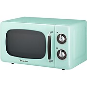 Magic Chef 0.7-Cubic Foot 700W Retro Countertop Microwave Oven, Mint Green (MCD770CM)