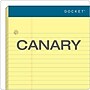 TOPS Double Docket Writing Tablet, 8-1/2" x 11-3/4", College Ruled, Canary, 100 Sheets/Pad (63383)~#|#~sp83720000_sc7