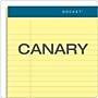 TOPS Docket Notepads, 8.5" x 11.75", Wide Ruled, Canary, 50 Sheets/Pad, 12 Pads/Pack (TOP63400)~#|#~sp83720013_sc7