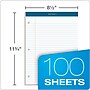 TOPS Docket Notepads, 8.25" x 11.75", Wide, White, 100 Sheets/Pad, 6 Pads/Pack (TOP 63437)~#|#~sp83720031_sc7