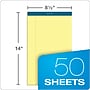 TOPS Docket Notepads, 8.5" x 14", Wide, Canary, 50 Sheets/Pad, 12 Pads/Pack (TOP 63580)~#|#~sp83720036_sc7