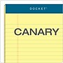 TOPS Docket Notepads, 5" x 8", Narrow Ruled, Canary, 50 Sheets/Pad, 12 Pads/Pack (TOP 63350)~#|#~sp83720087_sc7