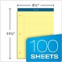 TOPS Docket Notepads, 8.5" x 11.75", Wide, Canary, 100 Sheets/Pad, 6 Pads/Pack (TOP 63387)~#|#~sp83720091_sc7