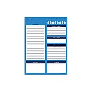 TF Publishing Daily Task Pad, 6" x 8", Bright Blue Day, 52 Sheets/Pad, 1 Pad/Pack (99-6998)