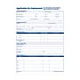 TOPS® Application for Employment, 2-Sided, 8-1/2 x 11", 50 Sheets/Pad, 2 Pads/Box (32851)~#|#~sp83997410_sc7