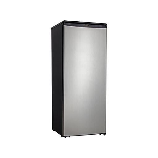 Danby Designer 11 Cu. Ft. Refrigerator, Black/Stainless Steel