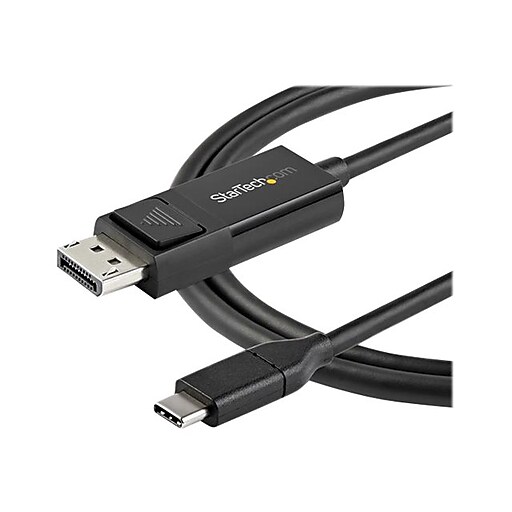 StarTech CDP2DP2MBD 6.56' DisplayPort Audio/Video Cable, Black Staples