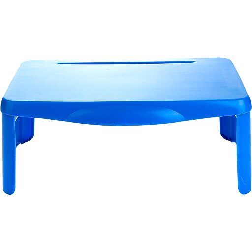 Mind Reader 17.5" x 12" Plastic Lap Desk, Blue (LAPSTORBLU) at Staples