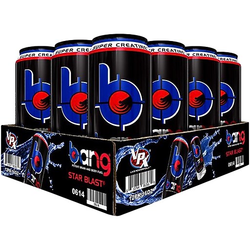 Bang Star Blast Energy Drink, 16 Oz. Can, 12/Carton (0614) at Staples