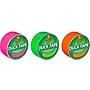 Duck Heavy Duty Duct Tapes, 1.88" x 15 Yds., Neon Pink/Green/Orange, 3 Rolls/Pack (DUCKNEON3PK-STP)~#|#~sp84219088_sc7