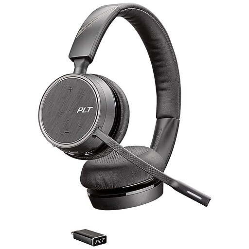 Plantronics Voyager 211996102 Wireless Headset, Stereo, Black at Staples