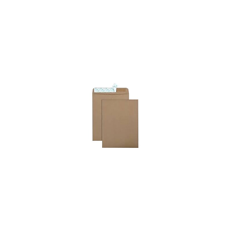 Quality Park Clasp #10 Catalog Envelope, 9" x 12", Light Brown, 100/Box (44511) image 1