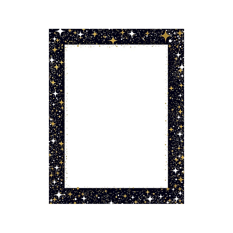 Great Papers! Jasper Sky Gold Foil Everyday Letterhead, 40/Pack (2020022) image 1