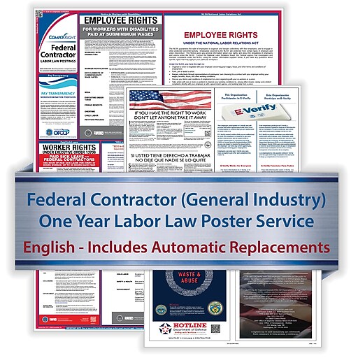 ComplyRight Federal Contractor Labor Law Poster Service, (U1200CFS) at