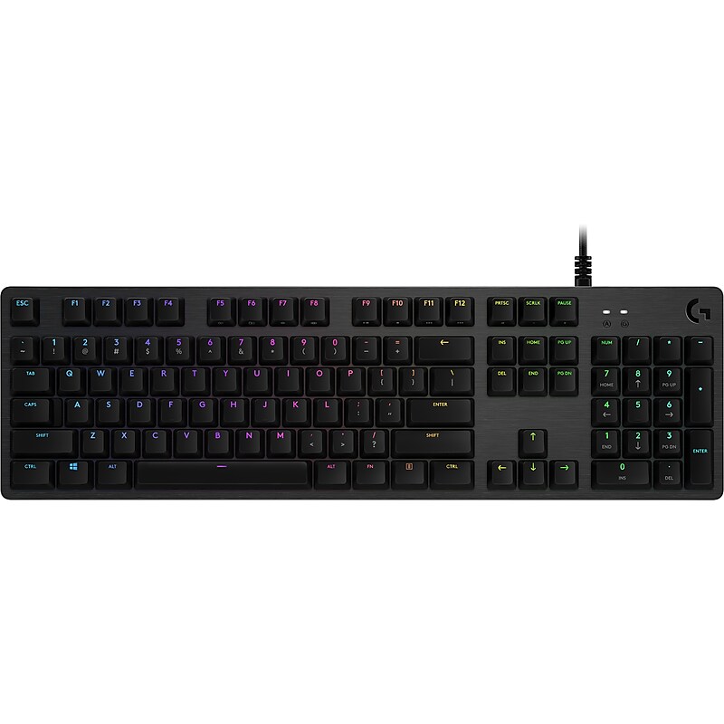 Logitech G G512 Wired Gaming Keyboard, Carbon (920-009342) image 1