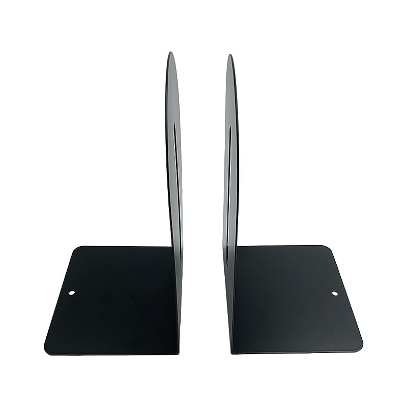 Huron Steel Book Ends, 9"H, Black (HASZ0091) image 1