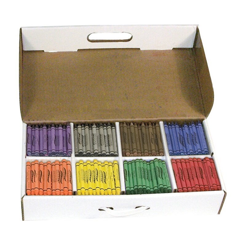 Prang Crayons, Master Pack, 8 Colors, 400 Count (DIX32340) image 1