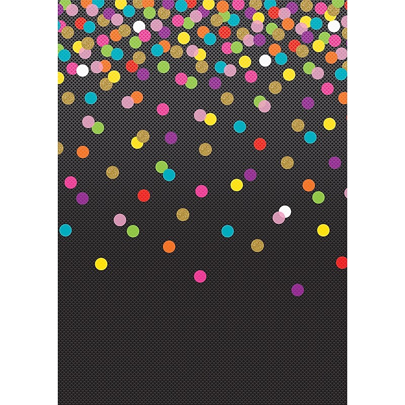 Teacher Created Resources Better Than Paper Bulletin Board Paper Roll, 48" x 144", Colorful Confetti/Black, 4/Carton (TCR32354) image 1