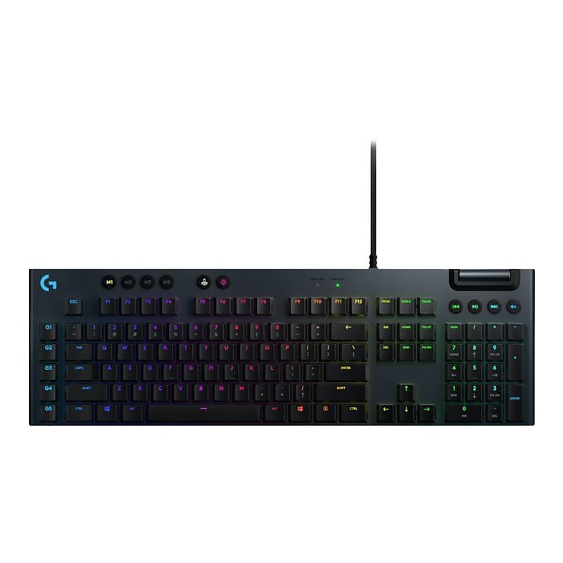 Logitech G815 LIGHTSYNC GL Linear Gaming RGB Mechanical Keyboard, Black (920-009000) image 1