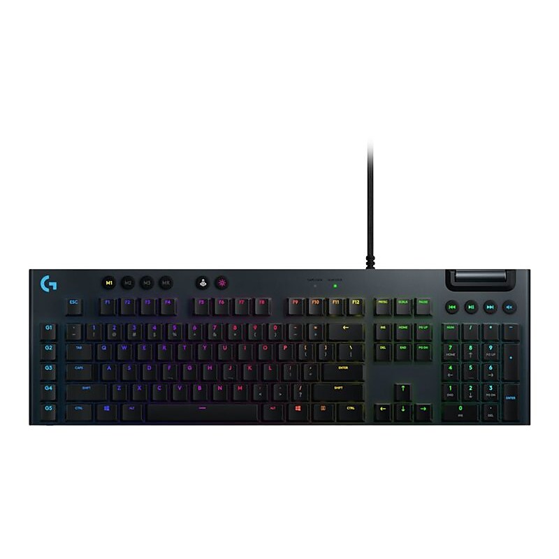 Logitech G815 LIGHTSYNC GL Clicky Gaming RGB Mechanical Keyboard, Black (920-009087) image 1