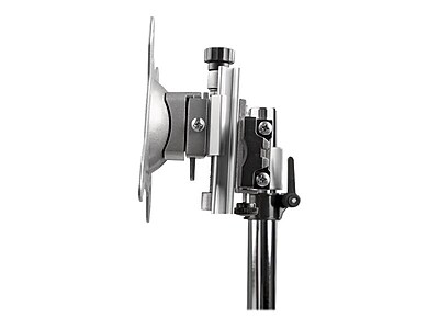 Dual Monitor Stand – Free Standing Desktop Pole Stand for 2x 24″ VESA Mount Displays -Synchronized Height Adjustable – Silver Sansujyuku sansujyuku.com