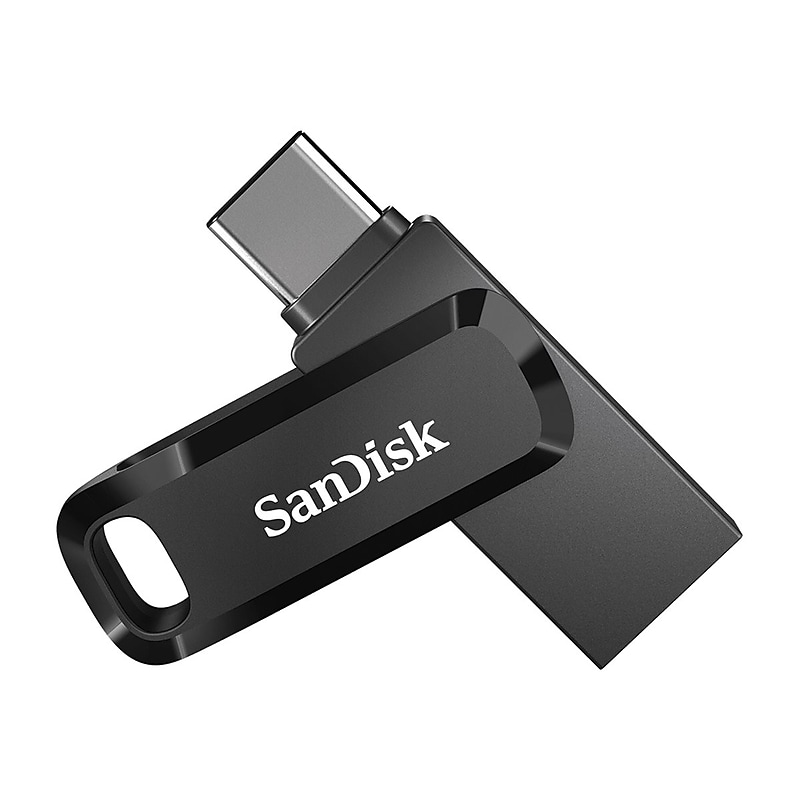 SanDisk Ultra Dual Drive Go 64GB USB 3.1 Type-C Flash Drive, Black (SDDDC3-064G-A46) image 1