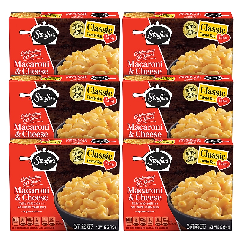 Stouffers Macaroni/Cheese Macaroni & Cheese, Frozen, 12 oz., 6/Pack (103403) image 1
