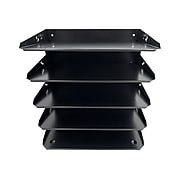 Huron 5-Compartment Steel File Organizer, Black (HASZ0149)