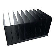 Huron 8-Compartment Steel File Organizer, Black (HASZ0146)