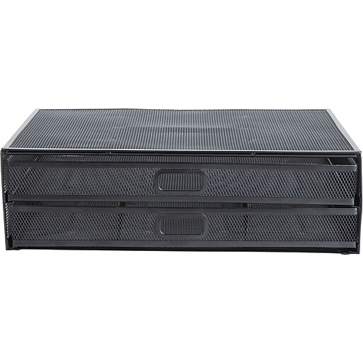 Mind Reader Monitor Stand, Black (2TDMESHYBLK) at Staples