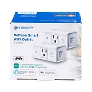 ETEKCITY Voltson Smart Wi-Fi Outlet, 2/Pack (ESW15-USA-R19)