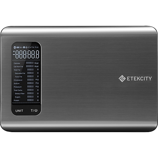 ETEKCITY ESN00-R19 Smart Nutrition Scale, Silver, 11 lbs. Capacity
