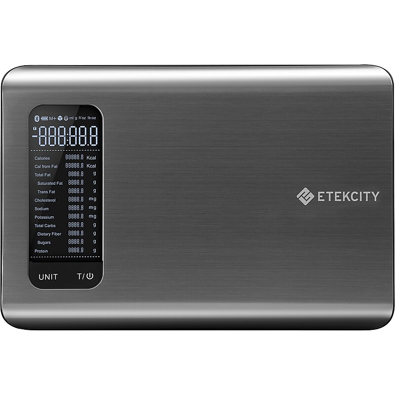 ETEKCITY ESN00-R19 Smart Nutrition Scale, Silver, 11 lbs. Capacity image 1